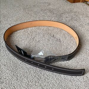 Lebra Dark Brown Leather Belt